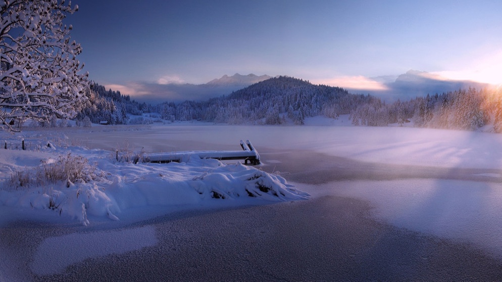 Am Geroldsee im Winter | Bild: Alpenwelt Karwendel | Rudolf Pohmann