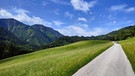 Thiersee: Blühende Bergwiesen, baumbewachsene Berge  | Bild: BR/Chris Baumann