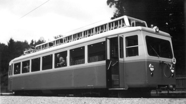 Zugspitz-Zahnradbahn, Aufnahme 1954 | Bild: picture-alliance/dpa