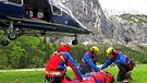 Bergrettung mit Hubschrauber | Bild: Bergwacht Grainau