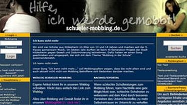 Internetseite von Schueler-Mobbing.de | Bild: Schueler-Mobbing