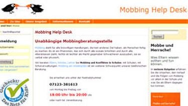 Internetseite von Mobbing Help Desk | Bild: Mobbing Help Desk