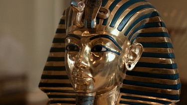 Kopf des Tutanchamun im Grand Egyptian Museum. | Bild: BR