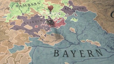 Historische Karten aus der TV-Doku "1806 – Die Nürnberg Saga" | Bild: BR
