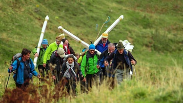 Gruppe auf dem Weg zum Gipfel | Bild: BR