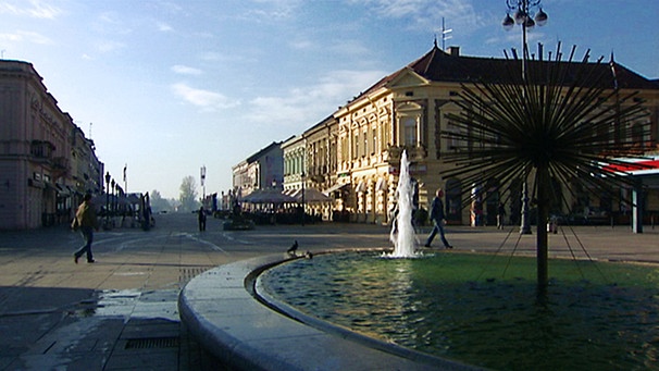 Der Hauptplatz von Slavonski Brod | Bild: BR
