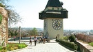 Uhrturm auf dem Grazer Schloßberg | Bild: BR