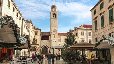 Weihnachliche Innenstadt von Dubrovnik | Bild: BR