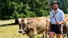 Josef Kotz geht mit den Kühen auf die Alm. | Bild: BR/Tangram Film International