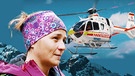 Katharina und ein Rettungs-Helikopter (Montage) | Bild: BR/Josef Bayer