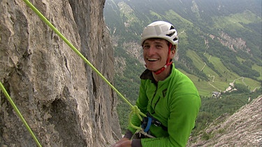 BR-Screenshot: Roland Hemetzberger beim Klettern | Bild: BR