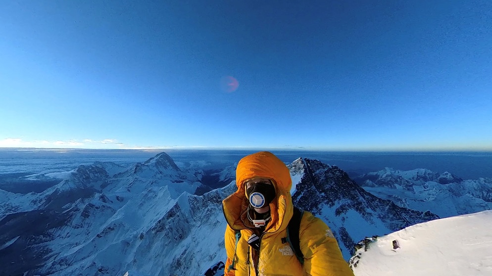 David Göttler auf dem Mt. Everest | Bild: David Göttler
