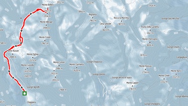 Screenshot Karte | Bild: Outdooractive / OpenStreetMap (ODbL) - Mitwirkende