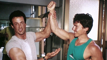 Wolfgang Güllich und Sylvester Stallone | Bild: Bayerischer Rundfunk