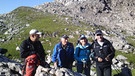 Irene Epple-Waigel (2. von rechts), Theo Waigel (rechts), Michael Epple und ein Bergführer (links) | Bild: BR