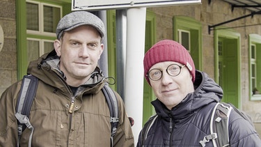 Sebastian Bezzel (links) und Simon Schwarz. | Bild: BR/Labo M GmbH/Martin Langner