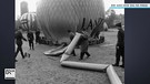 Vorbereitung der Heißluftballone  | Bild: BR Archiv