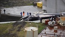 Finnwal zum Zerlegen wird auf die Walfangstation der Firma Hvalur gezogen | Bild: BR