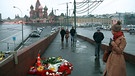 Die Stelle, an der Boris Nemzow ermordet wurde. | Bild: BR