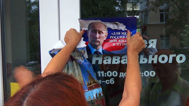 Putin-Aufkleber | Bild: BR