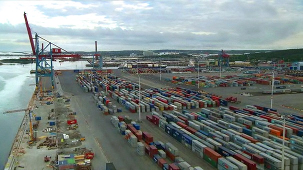 Der Containerhafen von Göteborg | Bild: BR