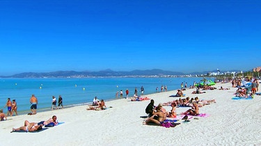 Ein Strand in Mallorca | Bild: BR