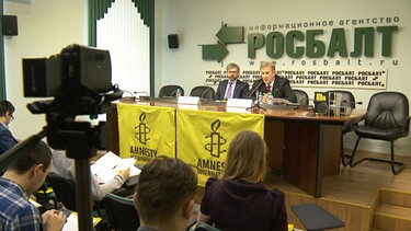 Pressekonferenz von Amnesty International | Bild: BR
