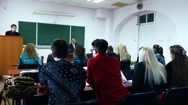 Vorlesung in der Moskauer Universität in Sewastopol | Bild: BR