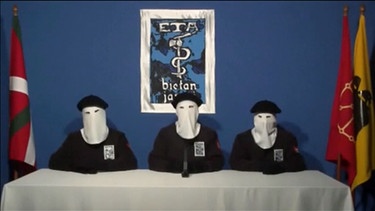 ETA-Terroristen im Video | Bild: BR