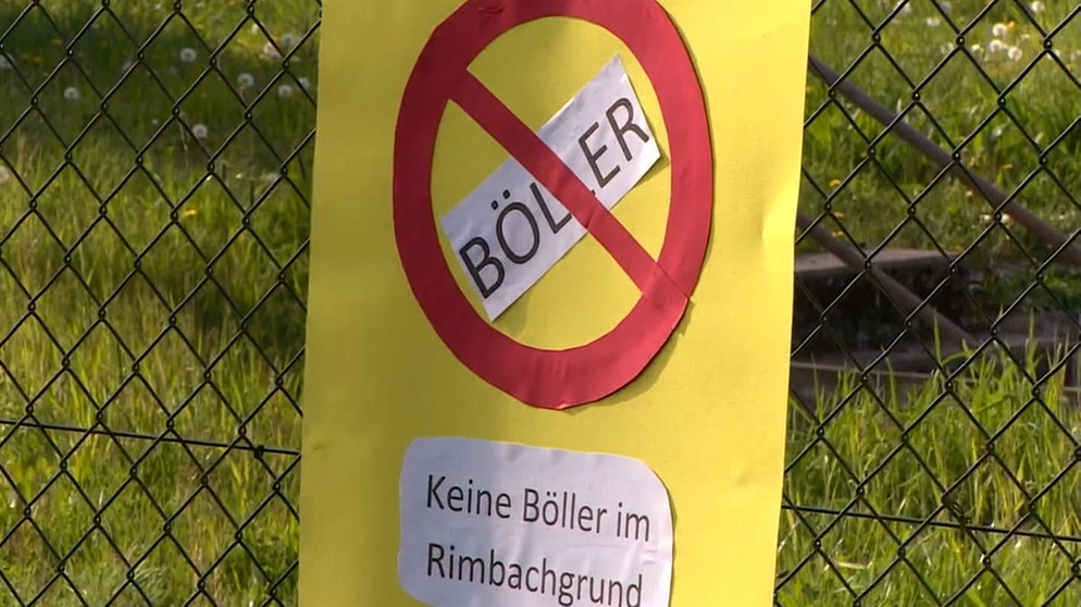 Plakat gegen Böller. | Bild: BR