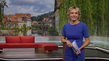 Julia Büchler moderiert die Frankenschau aktuell vom 21. Juli | Bild: BR