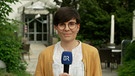 BR-Reporterin Annika Svitil vor Ort in Rothenburg ob der Tauber. | Bild: BR
