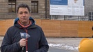 BR-Reporter Markus klingele live aus Coburg zur Aufhebung der Abgeordneten-Immunität des AfD-Landtagsparlamentariers Richard Graupner. | Bild: BR