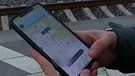 Verkehrsapp-App "Egon" auf dem Smartphone. | Bild: BR