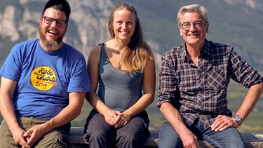 Franz X. Gernstl mit Patrick und Karoline Uccelli in Südtirol | Bild: BR/megaherz GmbH
