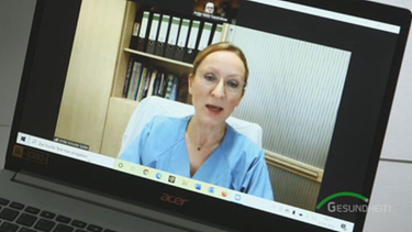 Bild im Laptop von Dr. Ulrike Schulze-Späte, Zahnärztin in Jena | Bild: BR