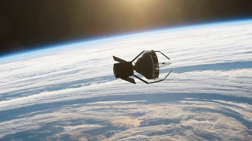 Müllbeseitiger im Weltraum. Sie sollen in Zukunft Weltraumschrott einsammeln. | Bild: BR/ESA