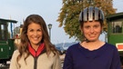 Einradfahrerin Anna Schrödinger (rechts) mit Moderatorin Claudia Pupeter. | Bild: BR/south & browse