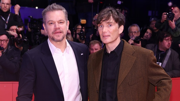 Matt Damon und Cilian Murphy bei der Eröffnung der Berlinale 2024 | Bild: picture-alliance/dpa