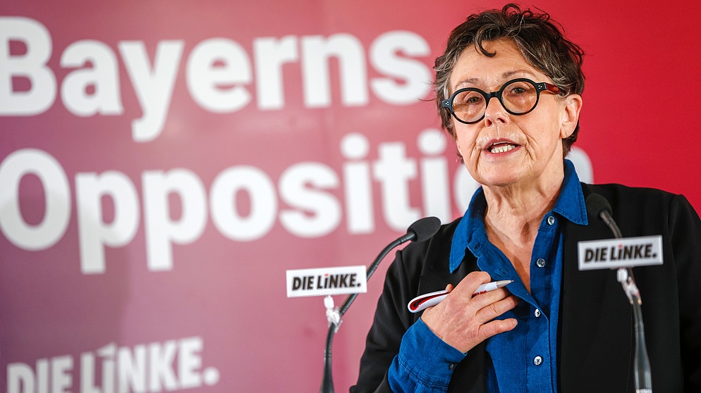 Adelheid Rupp, Spitzenkandidatin der Partei Die Linke für die bayerische Landtagswahl | Bild: picture alliance/dpa | Uwe Lein
