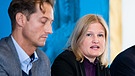Die AfD-die Fraktionsvorsitzenden Katrin Ebner-Steiner und Ingo Hahn | Bild: picture-alliance/dpa/Daniel Karmann