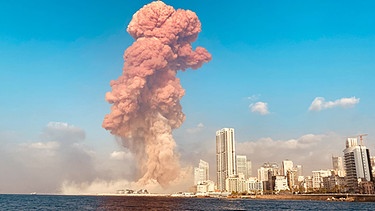 Explosion in Beirut | Bild: picture-alliance/dpa / Mikhael Allaeddin