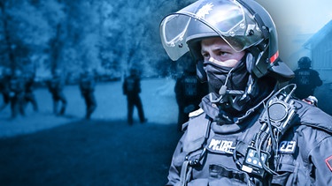 Polizist USK im Einsatz | Bild: BR / Kontrovers