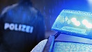 Polizei-Blaulicht (Symbolbild) | Bild: picture-alliance/dpa/Karl-Josef Hildenbrand
