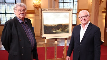 Die "Kunst + Krempel"-Experten für Gemälde: Prof. Hans Ottomeyer (links) und Dr. Herbert Giese (rechts) im Kloster Metten | Bild: BR