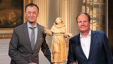 Die "Kunst + Krempel"-Experten für Skulpturen: Dr. Frank Matthias Kammel (Bayerisches Nationalmuseum, München) und Florian Eitle-Boehler (Kunsthandel Starnberg) | Bild: BR