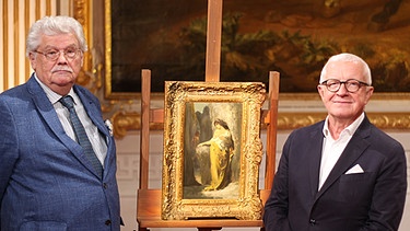 Die "Kunst + Krempel"-Experten für Gemälde: Prof. Dr. Hans Ottomeyer (links) und Dr. Herbert Giese auf Schloss Schleißheim | Bild: BR