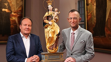 Die "Kunst + Krempel"-Experten für Skulpturen: Florian Eitle-Böhler und Dr. Frank Matthias Kammel  | Bild: BR