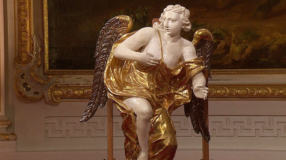 Lange Jahre "flog" dieser imposante Engel überm Bett im Schlafzimmer. Und seine Besitzer fragten sich: Stammt er vielleicht von dem berühmten bayerischen Rokoko-Bildhauer Ignaz Günther? Geschätzter Wert: 800 bis 1.200 Euro | Bild: BR
