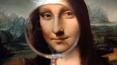 Mona Lisa mit Lupe | Bild: picture-alliance/dpa
